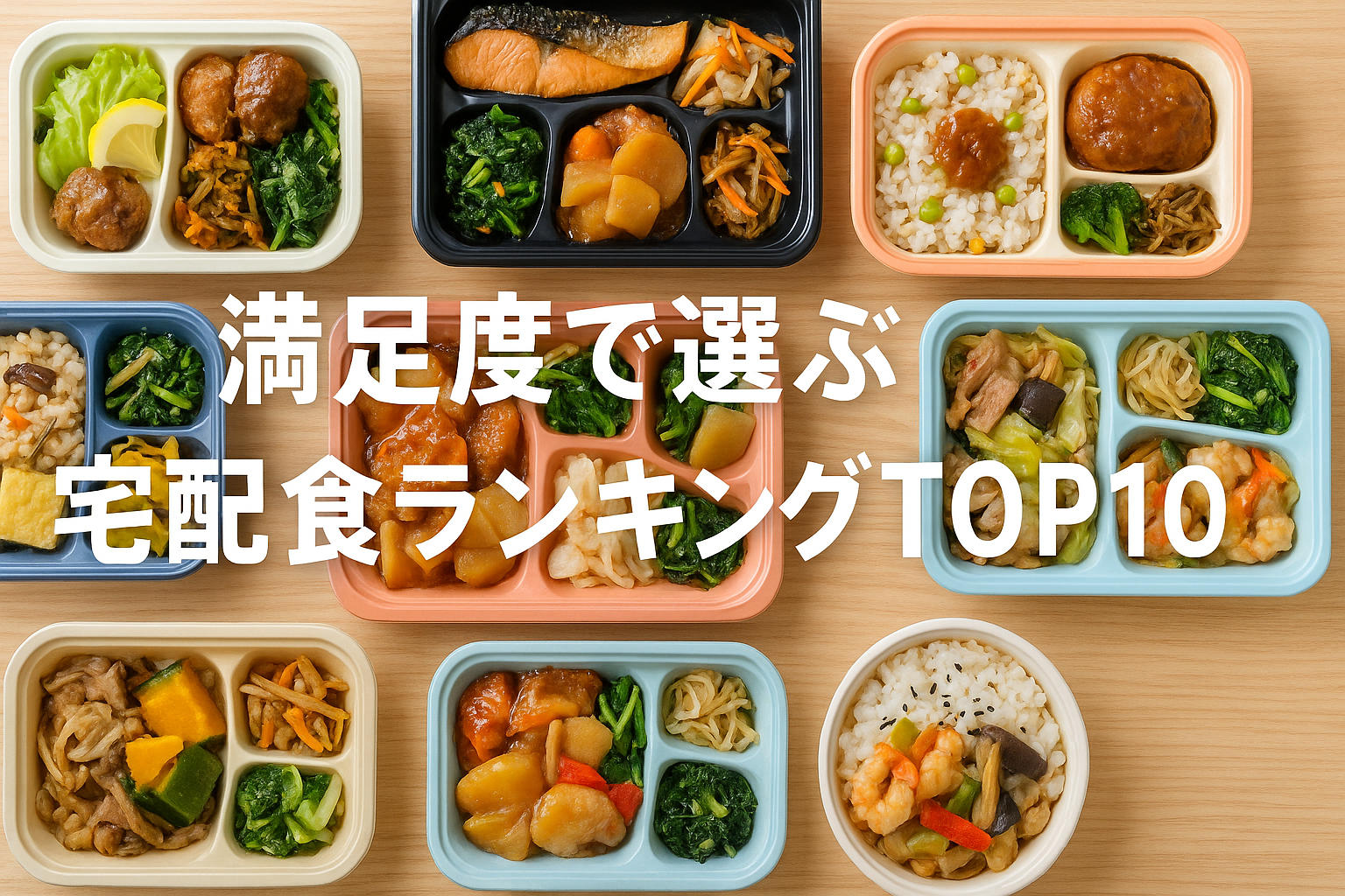 満足度で選ぶ宅配食ランキングTOP10