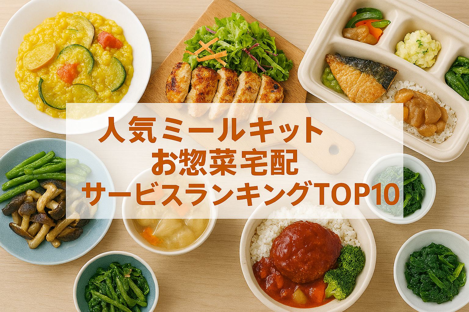 人気ミールキット＆お惣菜宅配サービスランキングTOP10