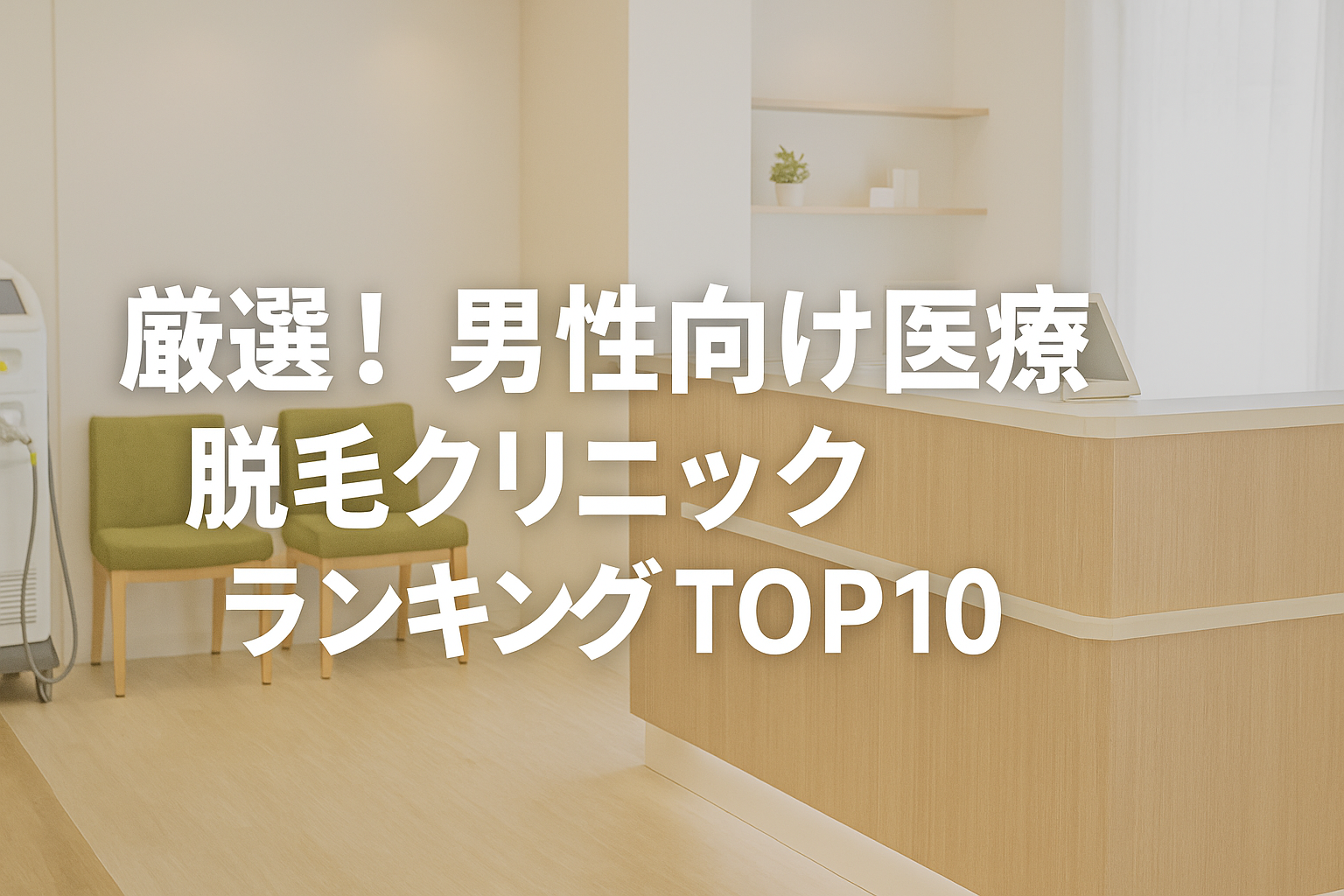 男性向け医療脱毛クリニックランキングTOP10