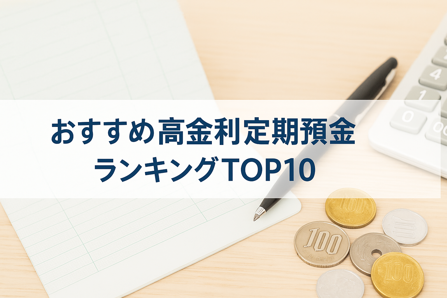 おすすめ高金利定期預金ランキングTOP10